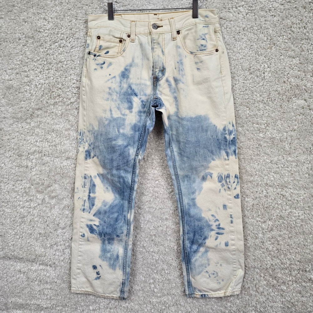 Levis 559 Jeans Mens 30x30 Relaxed Straight Tie Dye Bleach Washed‎